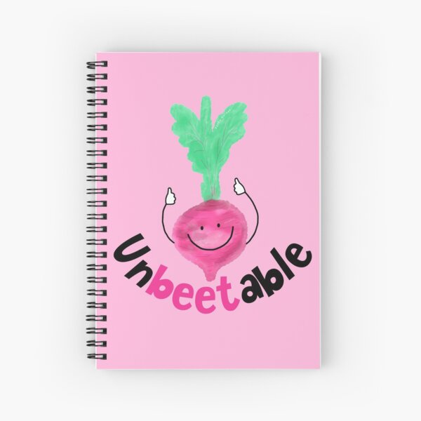 Unbeetable - Punny Garden Spiral Notebook