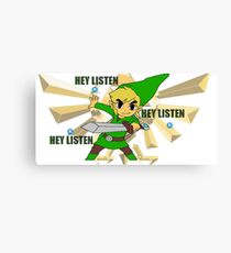 Link hey listen Canvas Print