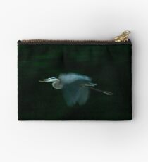 Great Blue Heron Zipper Pouch