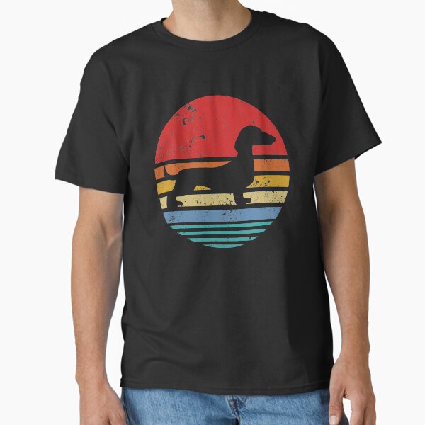 Item preview, Dachshund Retro Sunset Dog Daschund designed and sold by TrendzyMerch.