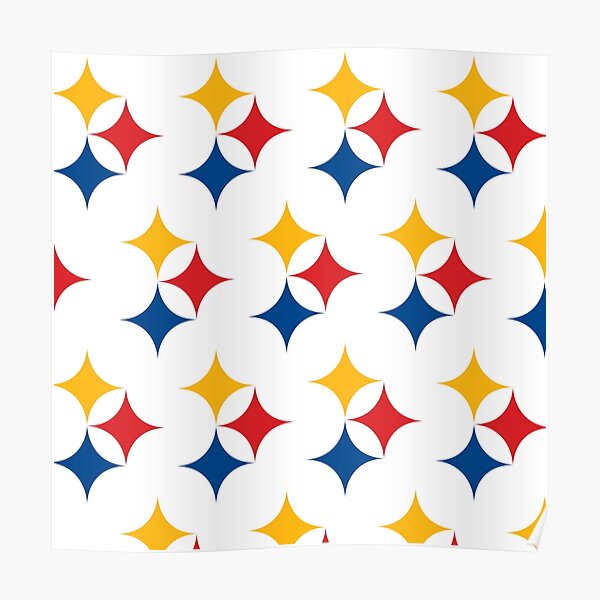 Pittsburgh Steelers Pattern Posters for Sale