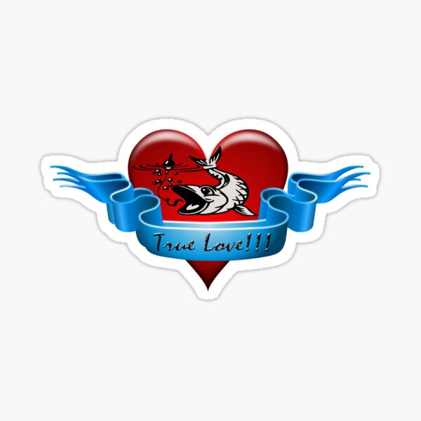 Fishing True Love Sticker