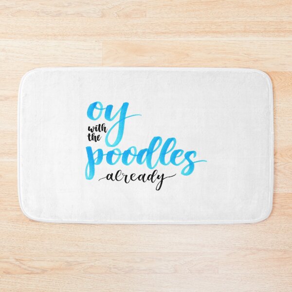 Item preview, Oy With the Poodles Already (Blue) designed and sold by cmonique5.