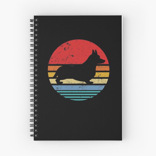 Artikelvorschau, Vintager Corgi-Retro-Sonnenuntergang-beunruhigter Hund entworfen und verkauft von TrendzyMerch.
