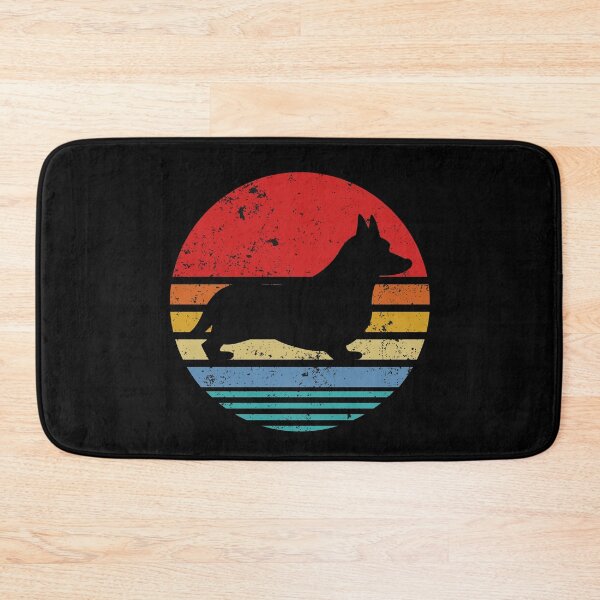 Artikelvorschau, Vintager Corgi-Retro-Sonnenuntergang-beunruhigter Hund entworfen und verkauft von TrendzyMerch.