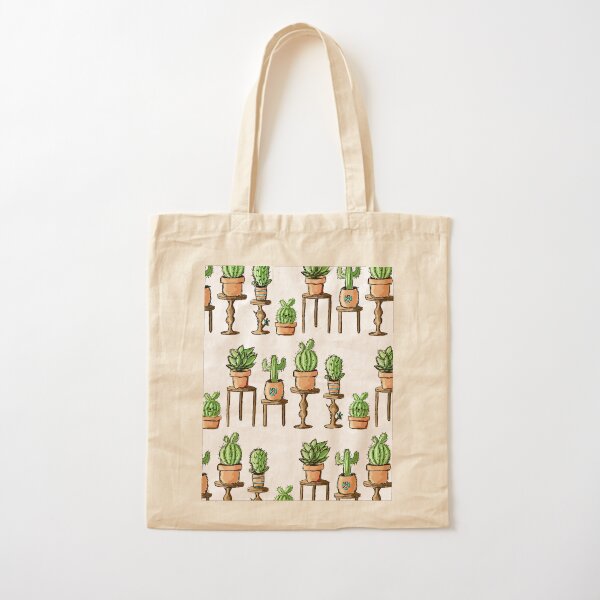 Some Bunny Loves Cacti / Plants Cotton Tote Bag
