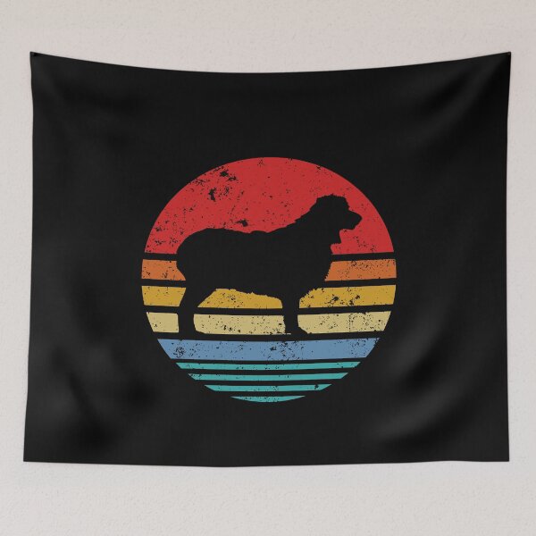 Item preview, Australian Shepherd Aussie Retro Sunset Distressed Dog  designed and sold by TrendzyMerch.