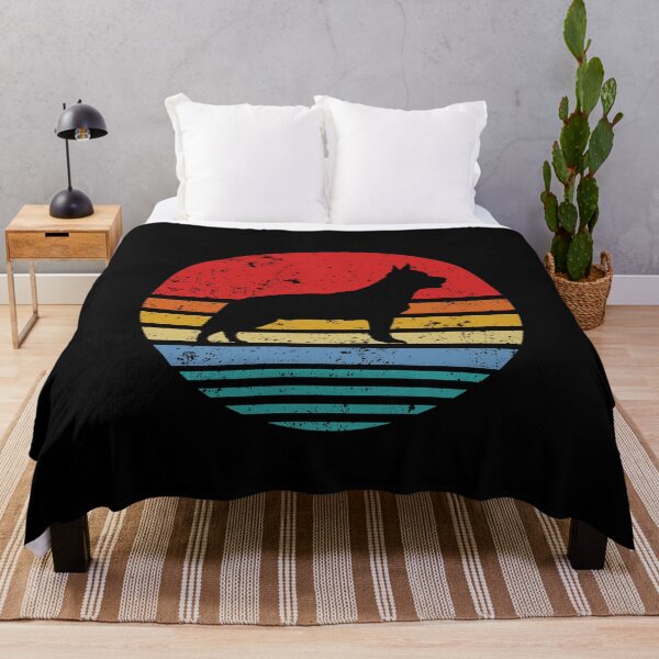 Item preview, Australian Cattle Dog Retro Sunset Distressed Blue heeler Dog designed and sold by TrendzyMerch.