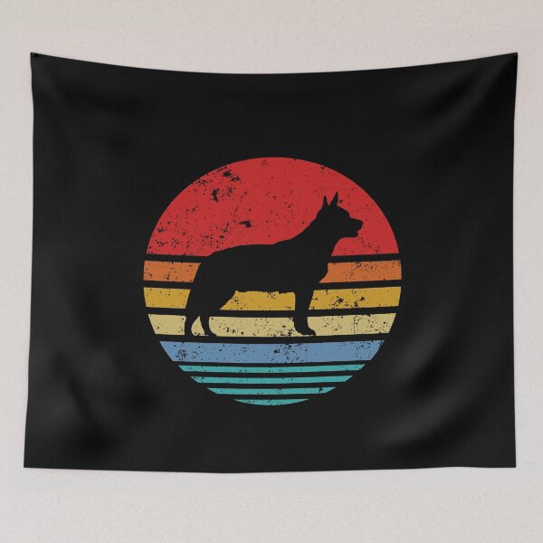 Item preview, Australian Cattle Dog Retro Sunset Distressed Blue heeler Dog  designed and sold by TrendzyMerch.