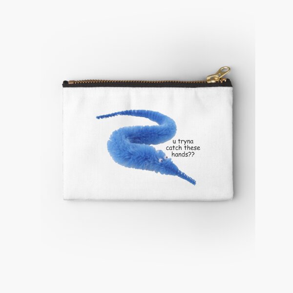Item preview, WORM ON A STRING "u tryna catch these hands?" designed and sold by abbysdecals.