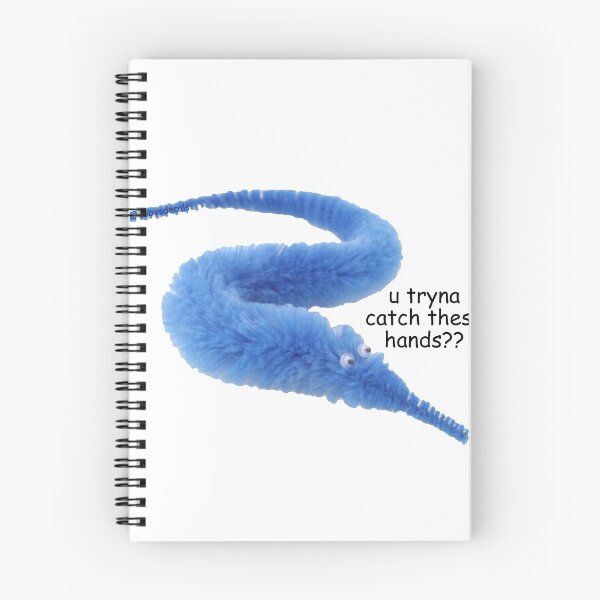 Item preview, WORM ON A STRING "u tryna catch these hands?" designed and sold by abbysdecals.