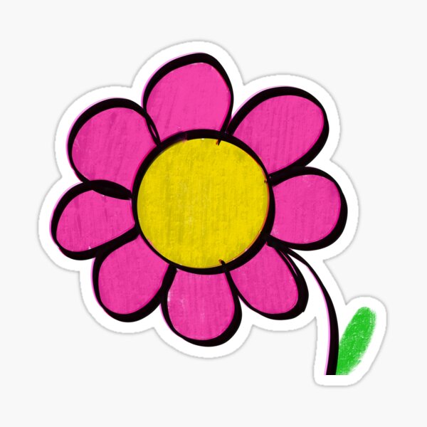Vista previa del artículo con la obra «Margarita rosa», diseñado y vendido por Dsfoxco.