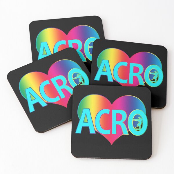 Item preview, Acro Rainbow Heart for Acro Lovers Colorful designed and sold by XanderWitch Creative.