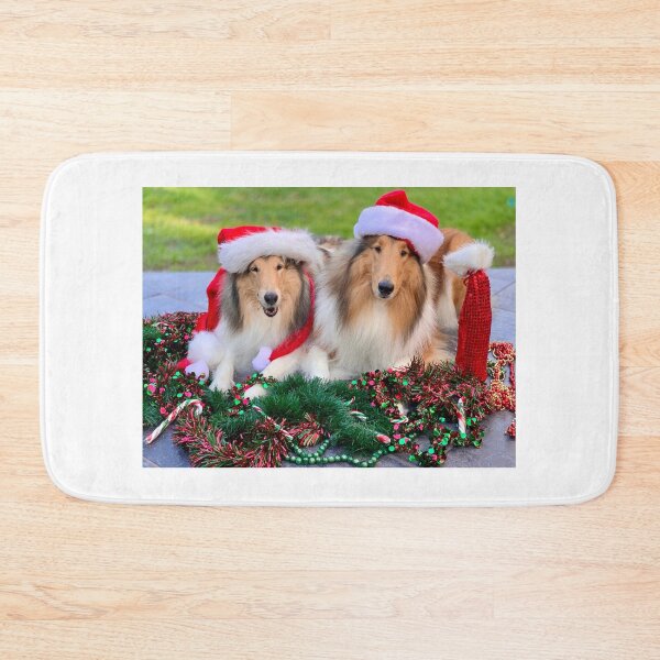 Item preview, ¡Felices fiestas navideñas! Collies de Navidad! designed and sold by Jan  Wall.