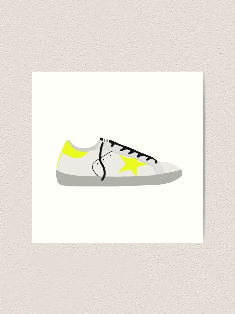golden goose neon yellow