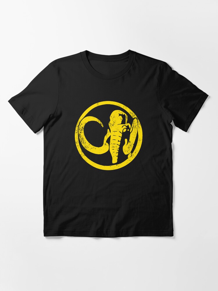 Alternate view of Black Mastodon Power Symbol - Distressed Essential T-Shirt