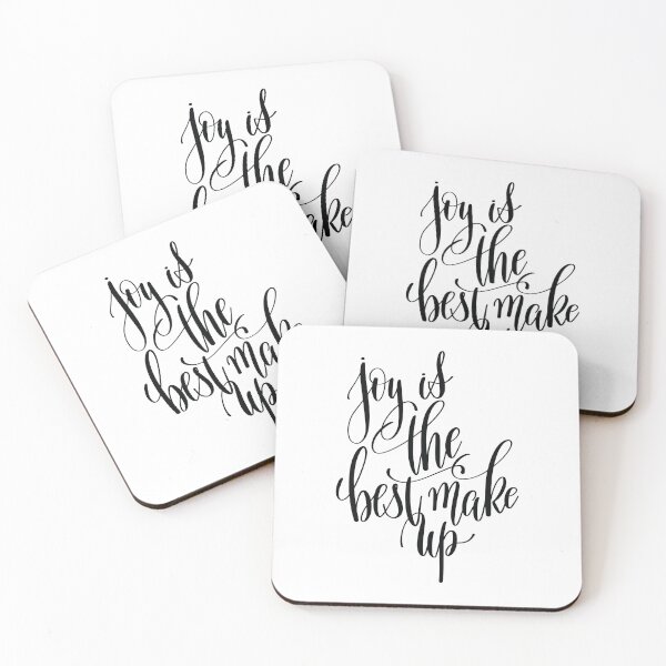 Item preview, Joy Is The Best Make Up Inspirational Quotes designed and sold by ProjectX23.