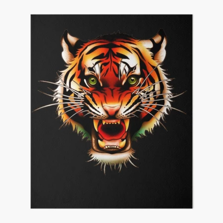 Vintage Tiger Face Tiger Head Wild Cat Lover Gift Sweatshirt