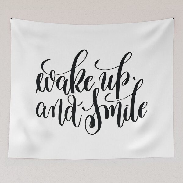 Item preview, Wake Up And Smile Inspirational Quotes designed and sold by ProjectX23.