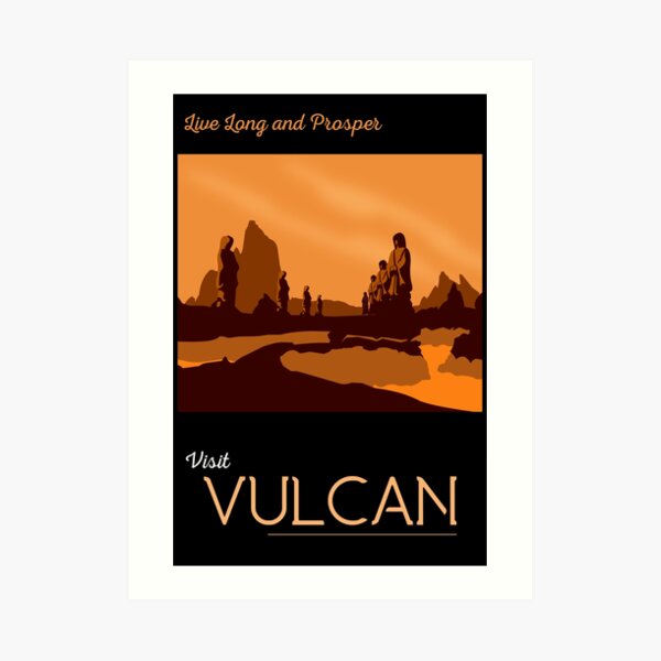 Vulcan Travel Poster Art Print