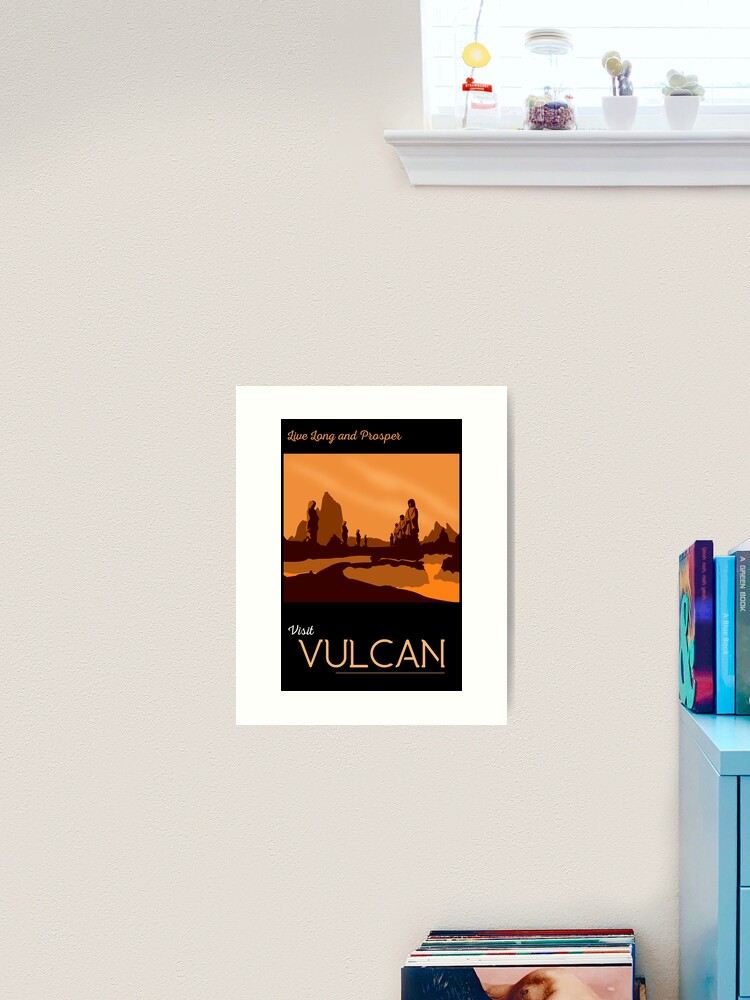 Thumbnail 2 of 3, Art Print, Vulcan Travel Poster designed and sold by doctorheadly.