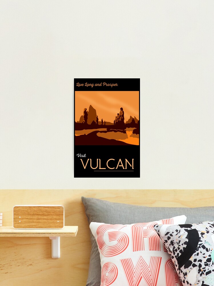 Thumbnail 2 of 3, Photographic Print, Vulcan Travel Poster designed and sold by doctorheadly.