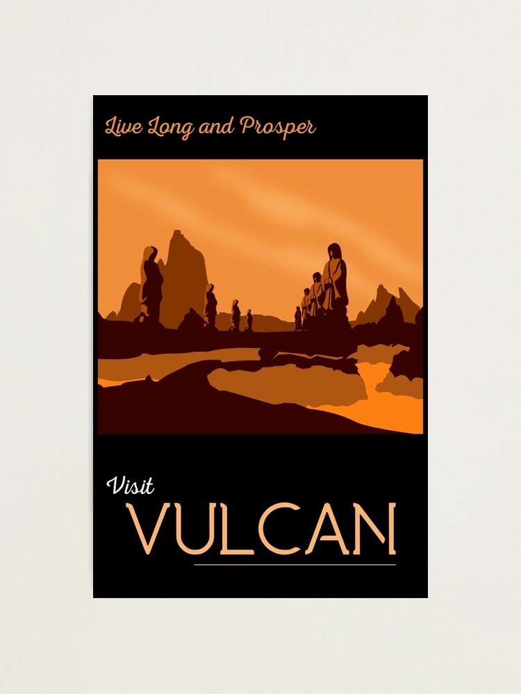 Thumbnail 1 of 3, Photographic Print, Vulcan Travel Poster designed and sold by doctorheadly.