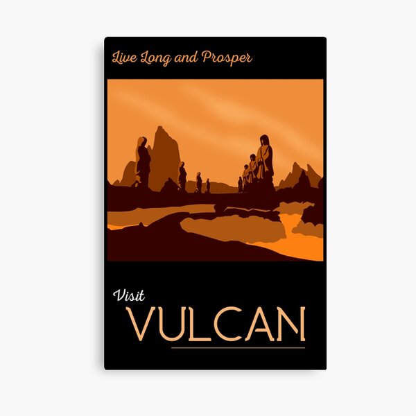 Vulcan Travel Poster Canvas Print