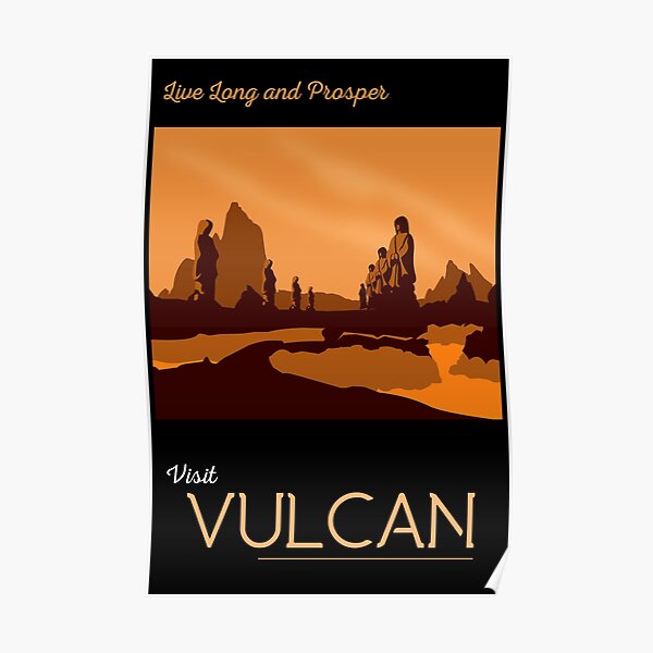 Vulcan Travel Poster Poster