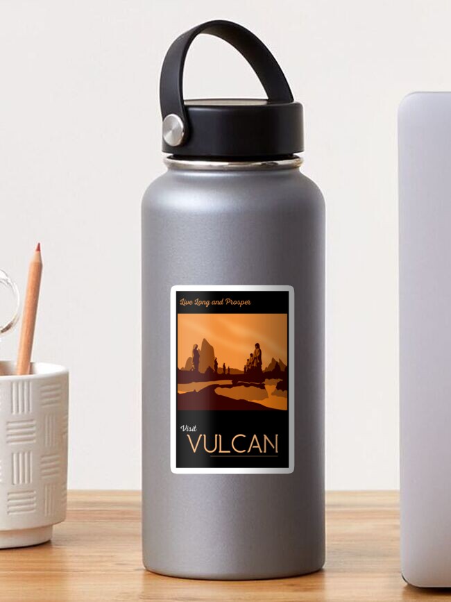 Thumbnail 1 of 3, Sticker, Vulcan Travel Poster designed and sold by doctorheadly.