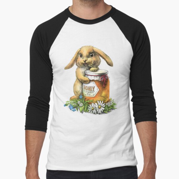 Honighäschen Baseballshirt mit 3/4-Arm