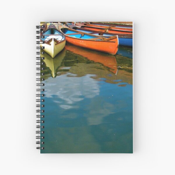 Canoes in Peasholm Park Spiral Notebook