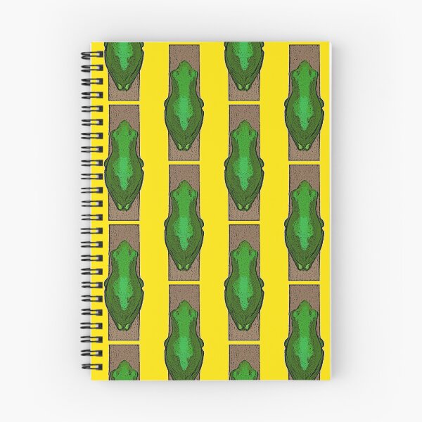 Item preview, Cartoon style frog frog frogs yellow background designed and sold by Jason Gilbert.