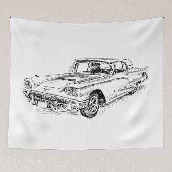 Item preview, Iconic Ford Thunderbird Car Print designed and sold by RachelsFineLine.