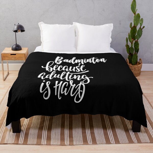 Item preview, Badminton Because Adulting Is Hard designed and sold by ProjectX23.