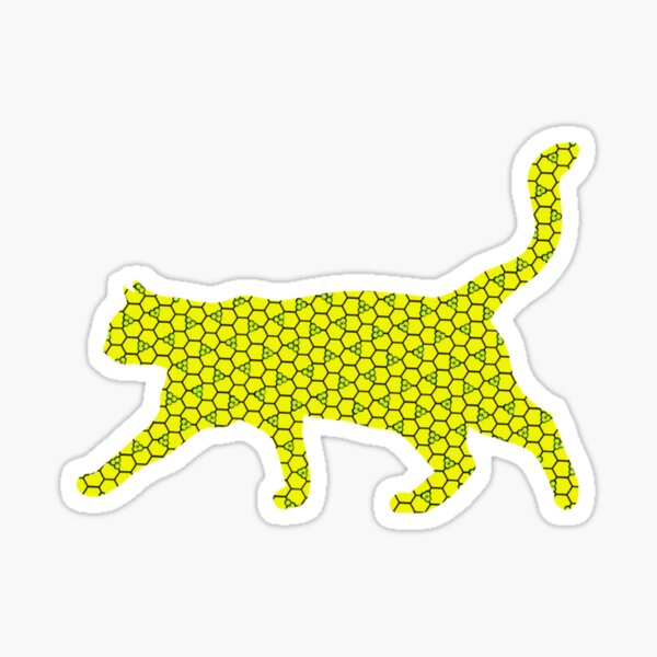 Item preview, Yellow Lattice Calico Cat designed and sold by ltlgraymonster.