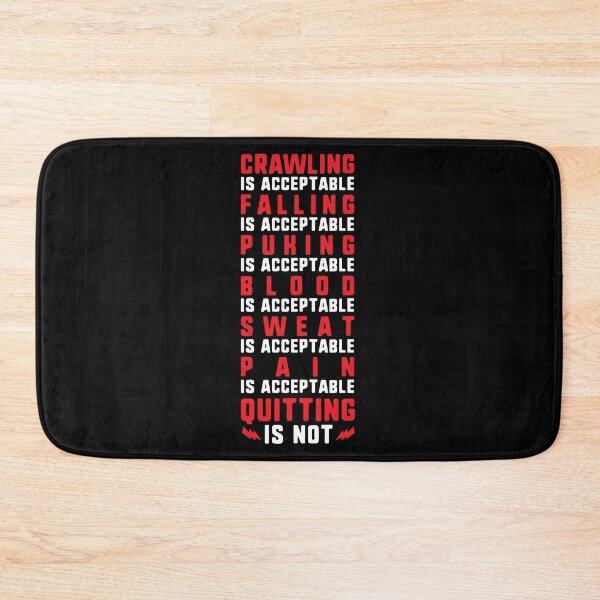 Item preview, Crawling is acceptable quitting is not motivational gym designed and sold by Teeward.