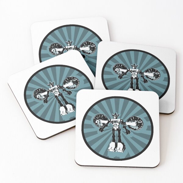 Item preview, Microbot - Blue designed and sold by Ghost Bunny Design.
