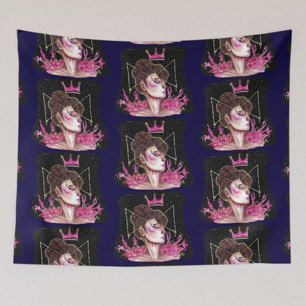 Item preview, Spiritual Lotus Girl with Bun  designed and sold by emisan-art.