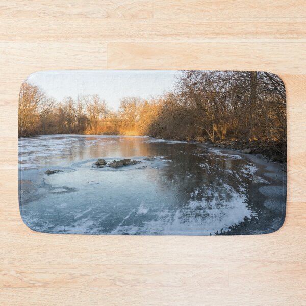 Item preview, Layered Textures and Light - Frozen Pond Sunrise designed and sold by Georgia Mizuleva.