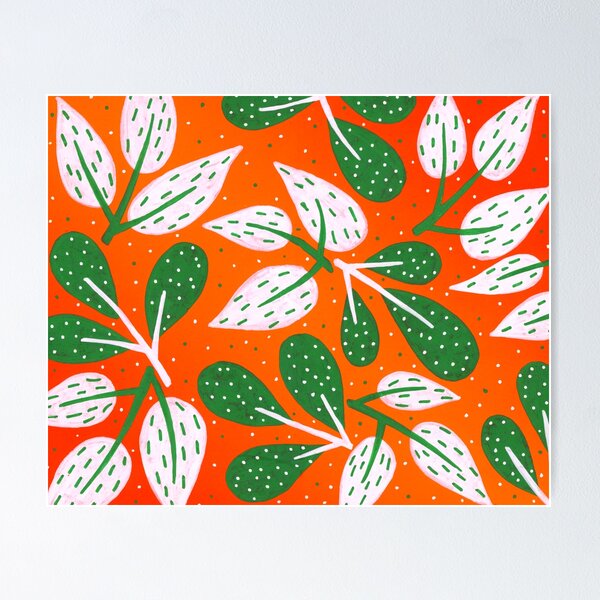 Orange Christmas Poster