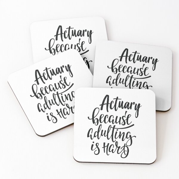 Item preview, Actuary Because Adulting Is Hard designed and sold by ProjectX23.