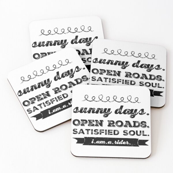 Item preview, Sunny Days Open Roads Satisfied Soul Black Text designed and sold by TWMBDesigns.