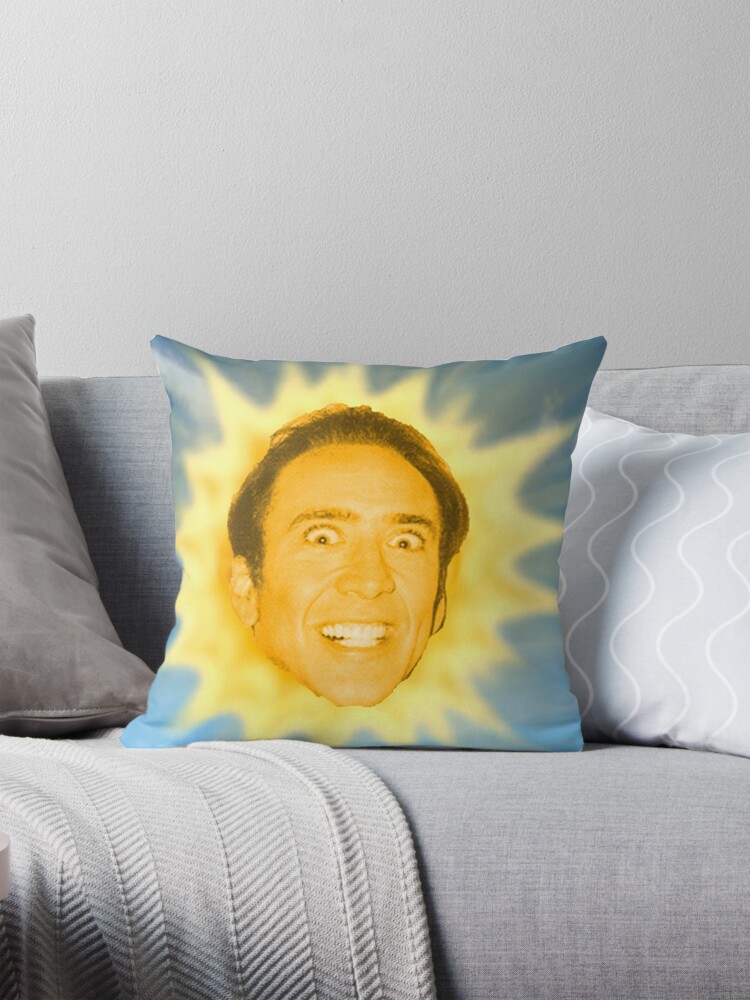 Nicholas cage fashion face pillow