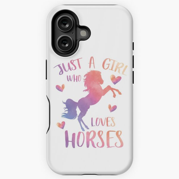 Aperçu de l'œuvre Juste une fille qui aime les chevaux créée et vendue par PrettyPittie Shop.