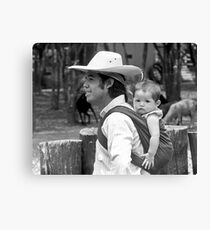 Father and Child Canvas Print