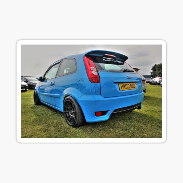 Blue Mk6 Fiesta Rear Sticker For Sale By Viczs Redbubble