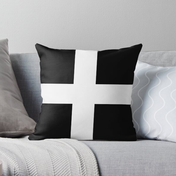 cornwall flag Throw Pillow