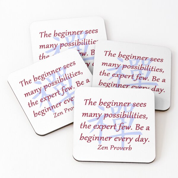 Item preview, The Beginner Sees - Zen Proverb designed and sold by CrankyOldDude.