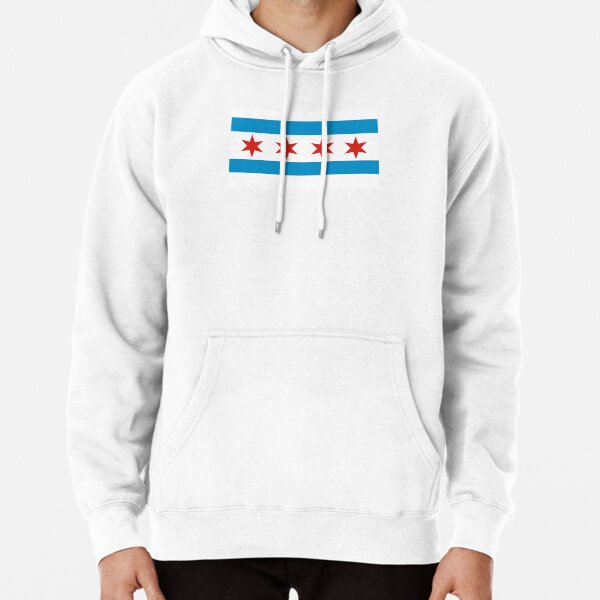 Fundy Wrigley Field Chicago Flag Hoodie L